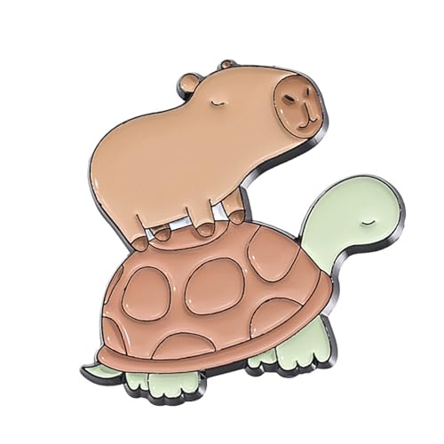 Capybaras Brooch Charm Animal Animal Pin Capybaras Brooch Pin Fashion Lapel Pin Alloy Texture バックパックに適している