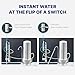 NU Aqua Countertop Water Filter System - 1 Stage w/Chrome Faucet - Over the Counter Top Drinking Water Purifier Filtration & Dispenser for Kitchen Sink - 120-Day Trial - Filtros de Agua para Tomar