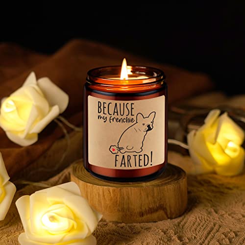 Leado Scented Candles - Frenchie Gifts For Women, Men - Funny French Bulldog Gifts For Frenchie Owners, Frenchie Mom Gifts - Mothers Day, Birthday Gifts For Frenchie Lovers, French Bulldog Lover #TOP6
