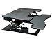 Fancierstudio Riser Desk Standing Desk Extra Wide 38" Fits Two Monitor Max Height 17.7" Work Stand Desk Computer Desk RD-01 BLK