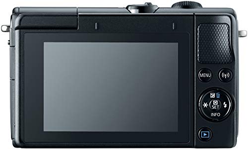 Image of Canon EOS M100 2209C011 Mirrorless Camera w / 15-45mm Lens - Wi-Fi, Bluetooth and NFC Enabled (Black)