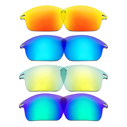 Lentilles pour Oakley Fast Jacket compatibles réparer verres rayés 4 couleurs