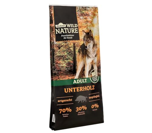 Dehner Wild Nature Hundefutter Unterholz, Trockenfutter getreidefrei / zuckerfrei, für ausgewachsene Hunde, Wildschwein, 12 kg 1