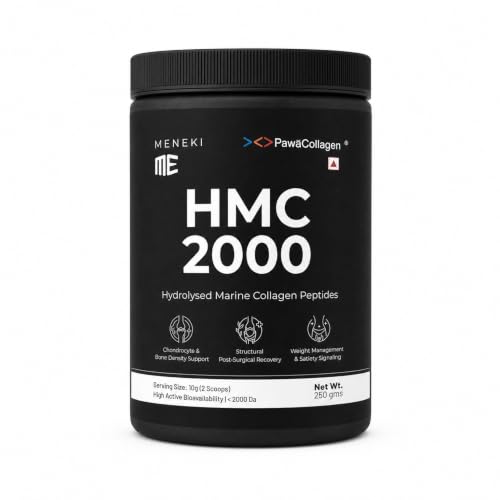 Image of Worlds Best Collagen Powder for Skin, Joints & Bones, Muscles, Hair & Nails, Protein Dietary Supplement, Gluten Free, Sugar Free, No Preservatives (HMC 250gm)
