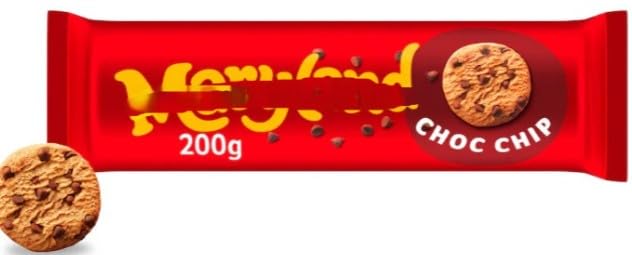 Galletas con chispas de chocolate de 200 g (paquete de 4) 'Deliciousness that brings a smile', especiales para Pascua, Navidad, cumpleaños, Año Nuevo