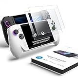 JSAUX ROG Ally X対応 スクリーンプロテクター【2枚セット】、Ultra HD ガラスプロテクター 9H 硬度強化ガラスプロテクター、ガイドフレーム付き、7 インチアンチスクラッチスクリーンプロテクター（ASUS ROG Ally 2023 / ROG Ally X 2024に対応）