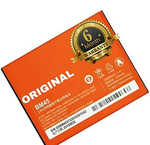 Image of Orignal BM45 Battery for Redmi Note 2 Battery with 6 Month Warranty