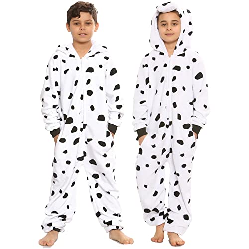 Onesie dalmatien pour enfants pyjama doux contre la peau sensible