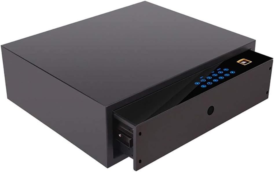 Mgo Fingerprint Safe Drawer Safe Fingerprint Lock Electronic Digital Security Insurance Smart Electronic Cabinet Lock Cabinet Steel Structure for Home Office Hotel (Size : D): Home & Kitchen