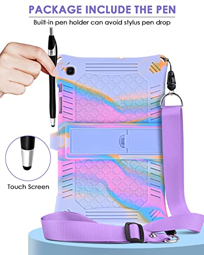 KATUMO Silicone Case for Samsung Galaxy Tab S6 Lite 10.4 inch 2024 2022 2020 Tablet (SM-P620N / P625N / P610/P613/P615/P619) Soft Rubber Cover with Stylus Pen Shoulder Strap S6 Lite Case - Image 3