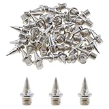 DGZZI 50PCS 3/8 Inch Short Running Shoes Track Spikes Cross Country Studs Replacement Suitable for Long Jump Rock Climbing Golf