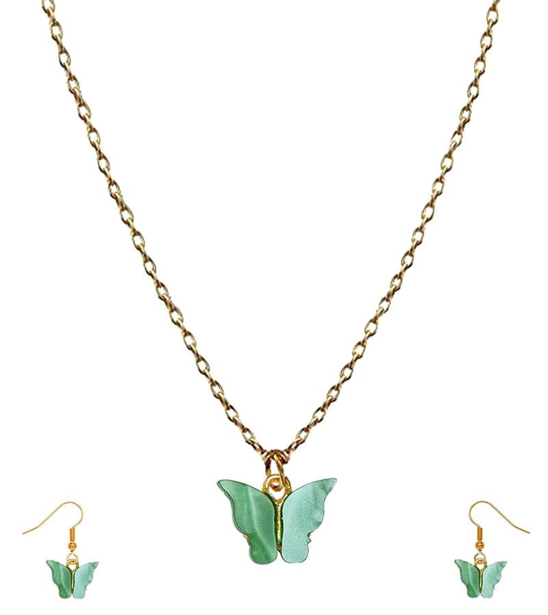 See full amazon price history chart for ANNACREATIONS Stylish Gold Chain Plated Black Butterfly Pendant Necklace With Earrings for Women and Girls (STYLE 2) ANNACREATIONS Stylish Gold Chain Plated Black Butterfly Pendant Necklace With Earrings for Women and Girls (STYLE 2) (B09ZTS7ZW5) Amazon Price History, Amazon Price Tracker