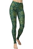 VIV Collection One Size Print Fashion Leggings, Shining Wheels