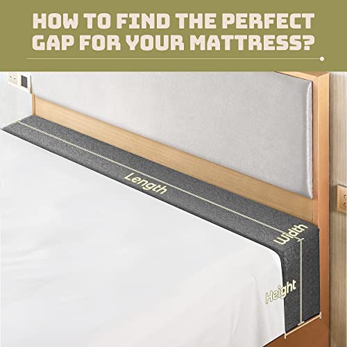 Grieta de espacio de cama sellada con relleno extensor de colchón DEEPSHARK de espuma lavable 5
