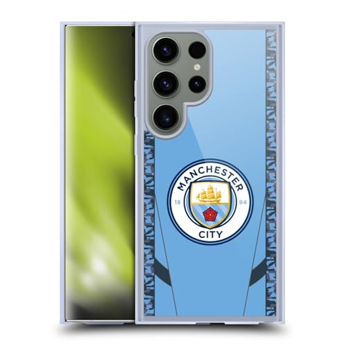 Coque Gel Manchester City pour Samsung Galaxy S24 Ultra Compatible MagSafe