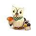 Produktbild Kuhnert - Dekoration / Holzfigur - Mini Eule "Pilzsucher" - ca. 7cm - Made in Germany