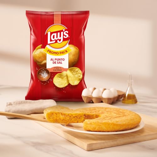 Miniatura 7 de Lay S Al Punto De Sal, Patatas Fritas De Cultivos Sostenibles Con Sabores Vegetales, Producto De Aperitivo, Bolsa Familiar, 248 G