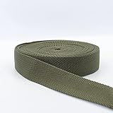 Verde LEDUC 5 metros de correa clásica de 38 mm suave brillante para bolsas, Bretelle, Corretura, Bandolera, Marruecos (06 verdes)