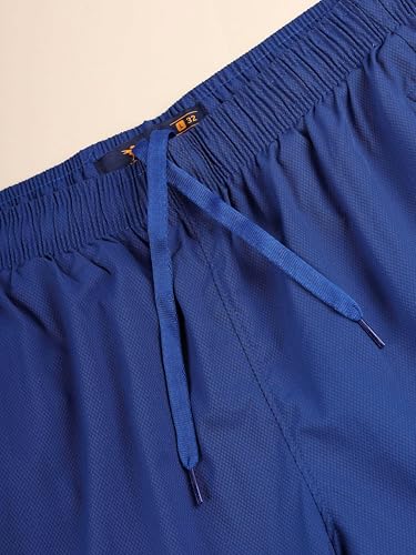 Image of TECHNOSPORT Men's Solid Woven Slim Fit Shorts for Running, Sports & Gym Workout with 2 Way Stretch