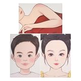 minkissy Lot De 3 Planches D'Entraînement Maquillage Visage Réutilisables Et...