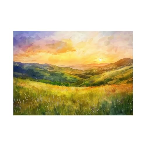 Impression sur toile intissée 70x100cm pour peinture de paysage murale