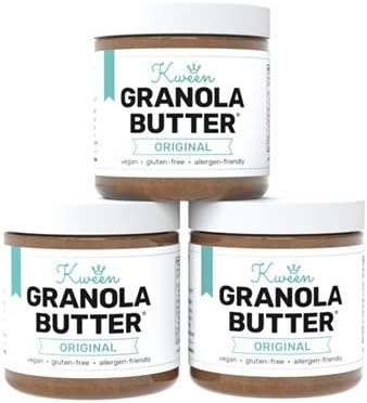 Kween Original Granola Butter (3 Pack) | Top 8 Allergen Free, Vegan, and School-safe Nut Butter Alternative