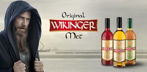 Roter Wikinger Met (0,75l) – Roter Met Honigwein aus dem Wikingerland – Fruchtig-aromatischer Honigmet mit Kirschsaft – Ideal pur, als Aperitif oder Heißgetränk – 6 % Vol