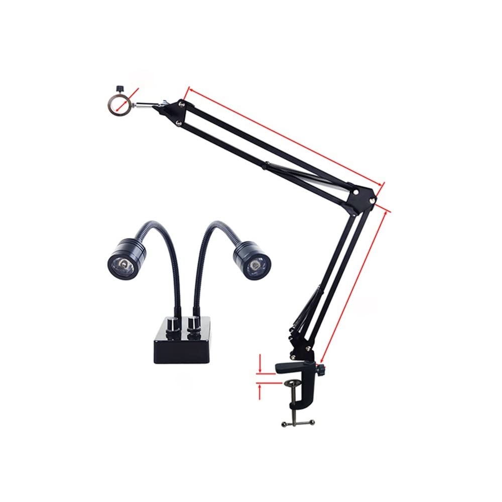 Lab Microscope Accessories 48MP 4K 1080P HDMI USB Digital Camera Industrial Video Image Microscope(Screw Stand Lamp)