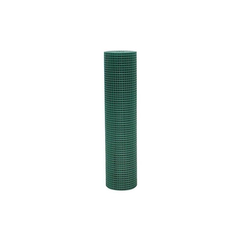 Rete Metallica per Recinzioni Giardino (0.5 x 10 metri), Rete Metallica Plastificata per Recinzione Pollame, Animali e Piante, Colore Verde