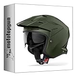 airoh Casque Jet pour Moto kombakt ko70 Color Vert Militaire Mat Taille XL mototopgun ai63a13840mgc