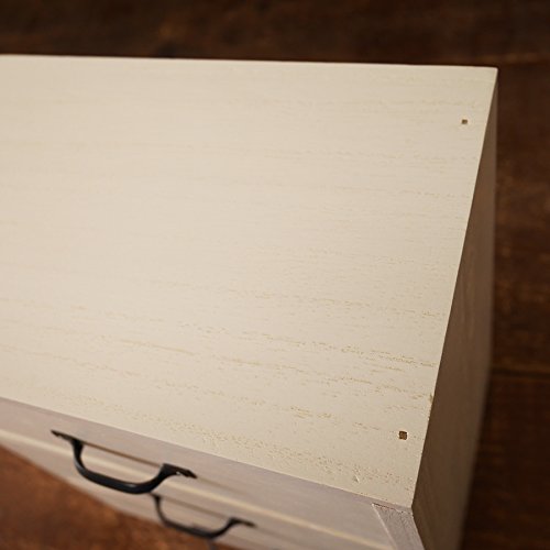 Amazon｜BREA-1117WH 日本製 木製 3段ミニチェスト シンプル 引き出し