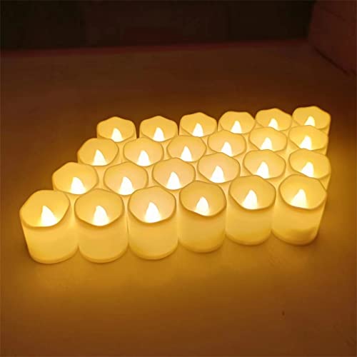 image for HIILU Flameless LED Tea Light Candles LED Votive Candles Battery-Opera