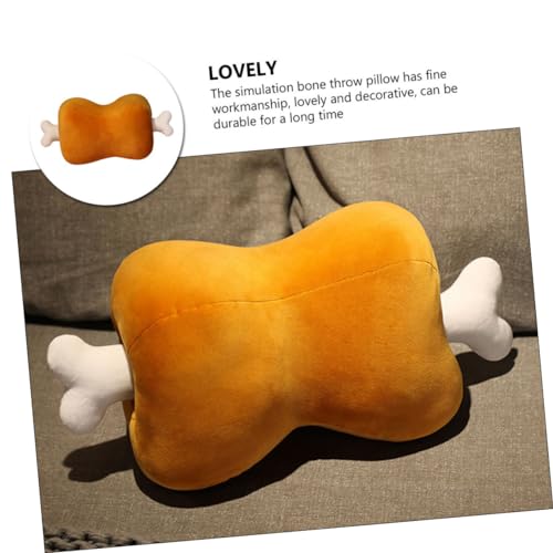 Supvox Einzigartiges Knochen-Design Kissen Plüsch Wurfkissen Für Zuhause Als Deko-Accessoire Oder Kuschelkissen Für Nickerchen Und Geschenke