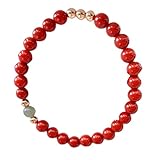 maikon feng shui bracciale rosso, ricchezza del sud autentico cristallo reiki amuleto ricchezza fortunata allontana gli spiriti maligni braccialetto regalo ispiratore for le donne