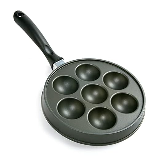 Norpro Nonstick Stuffed Pancake Pan, Munk/Aebleskiver/Ebelskiver 9in/23cm in diameter and 2.75in/7cm deep