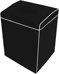 Capa para Máquina de Lavar Impermeável Sem Zíper Todos Tamanhos e Marcas Electrolux Brastemp Consul Colormaq (PRETO, M)