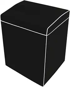 Capa para Máquina de Lavar Impermeável Sem Zíper Todos Tamanhos e Marcas Electrolux Brastemp Consul Colormaq (PRETO, M)