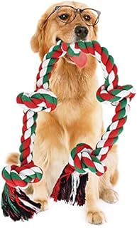 RIO Direct Dog Rope Toys for Strong Large Dogs, XXL 36inch Sturdy 5-Knots Rope Tug for Aggressive Chewers, Interactive Tug of War Rope Chew Training Toys for Large Breeds Dogs Teeth Cleaning