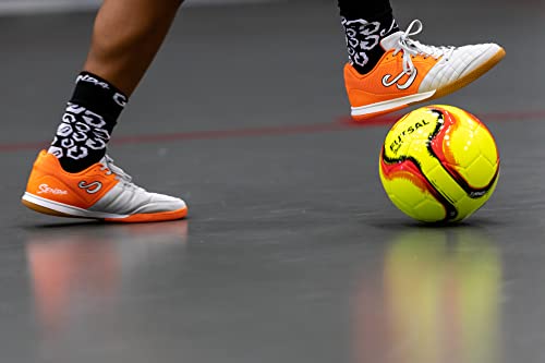 Senda Belem Training Futsal Ball, Fair Trade Certified, Yellow/Red/Orange/Black, Size 3 (Ages 8-12) #TOP5