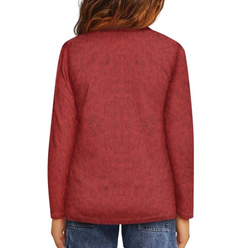 Image of Girls Long Sleeve T Shirt Cute Cartoon Crewneck Shirt for Kids 3-16Y Fall Winter Clothes