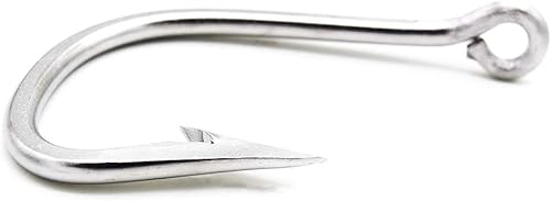 Miniatura 3 de Anzuelos de pesca de acero inoxidable extra fuertes de tiburón, atún y bagre de agua salada