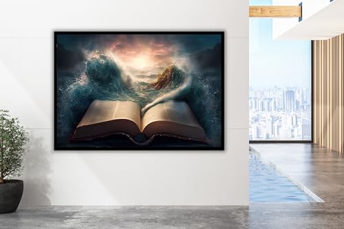 Affiche chrétienne et fresque religieuse pour créer un havre de paix dans le salon