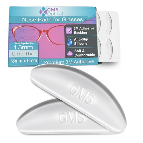 GMS Anti-Slip Silicone Eyeglass Nose Pads (5 Pair)