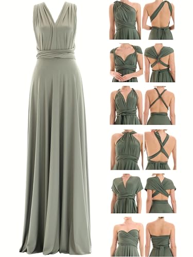 Juvell Brautjungfernkleider lang - Infinity Dress Maxi - Abendkleider elegant-festlich - Multiway-Wickelkleid - Hochzeit-Abiball-Bridesmaid - 1000...