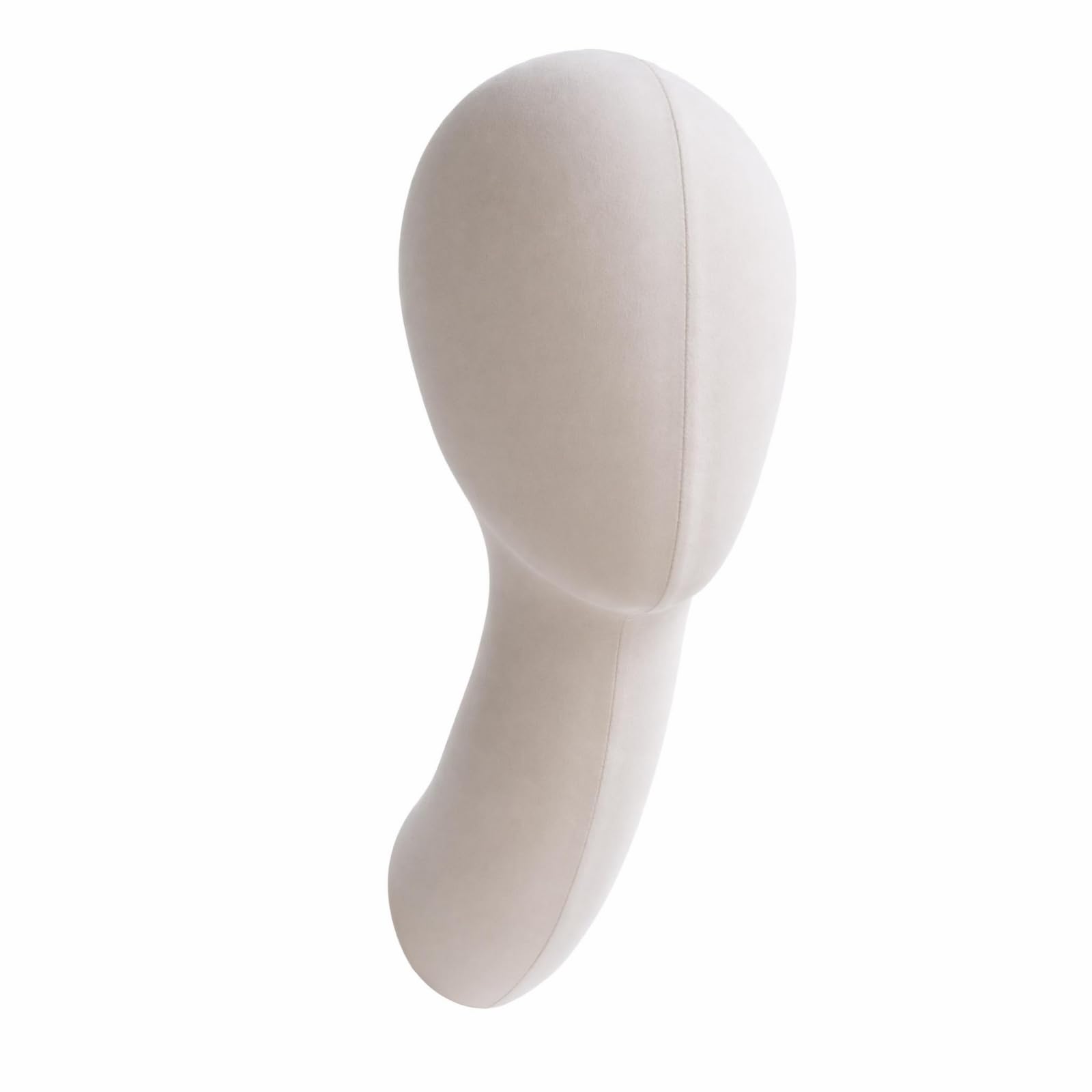 Maniquí con cuello largo para sombrereros que optimiza espacio de pared