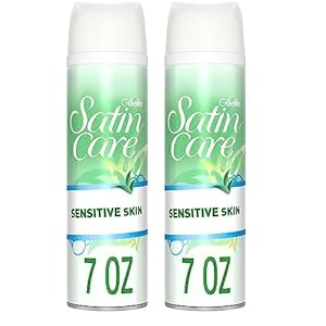 Gillette Satin Care Shaving Gel Sensitive, 7 oz (Pack of 2)