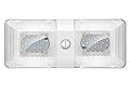 BlueFire 1 Pack Upgraded Super Bright DC 12V Led RV Ceiling Double Dome Light RV Interior Lighting with ON/Off Switch for Trailer Camper Car RV Boat (White - 1PCS)