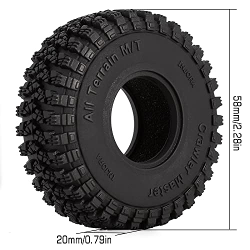Injora 1.0 Tires--S3 All Terrain Crawler Tires For Trx4M Scx24 Ax24 Fcx24 Upgrade Parts,58*20Mm,T1008 #TOP1