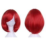 パンプキンパレード ウィッグ 3点SET ショート ボブ ミディアム フル スタンド付 レッドチェリー