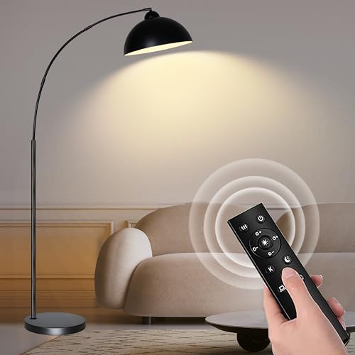 Arc Floor Lamps for Living Room, Modern Tall Standing Lamp Remote...